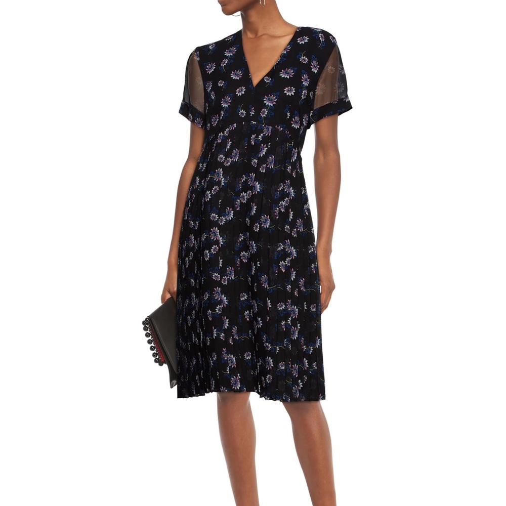 Kenzo Floral Dress - Size 36, 100% Polyester, Lined